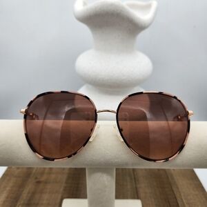 NEW! Michael Kors Rose Gold & Dark Gray Black Aviator Sunglasses / Shades